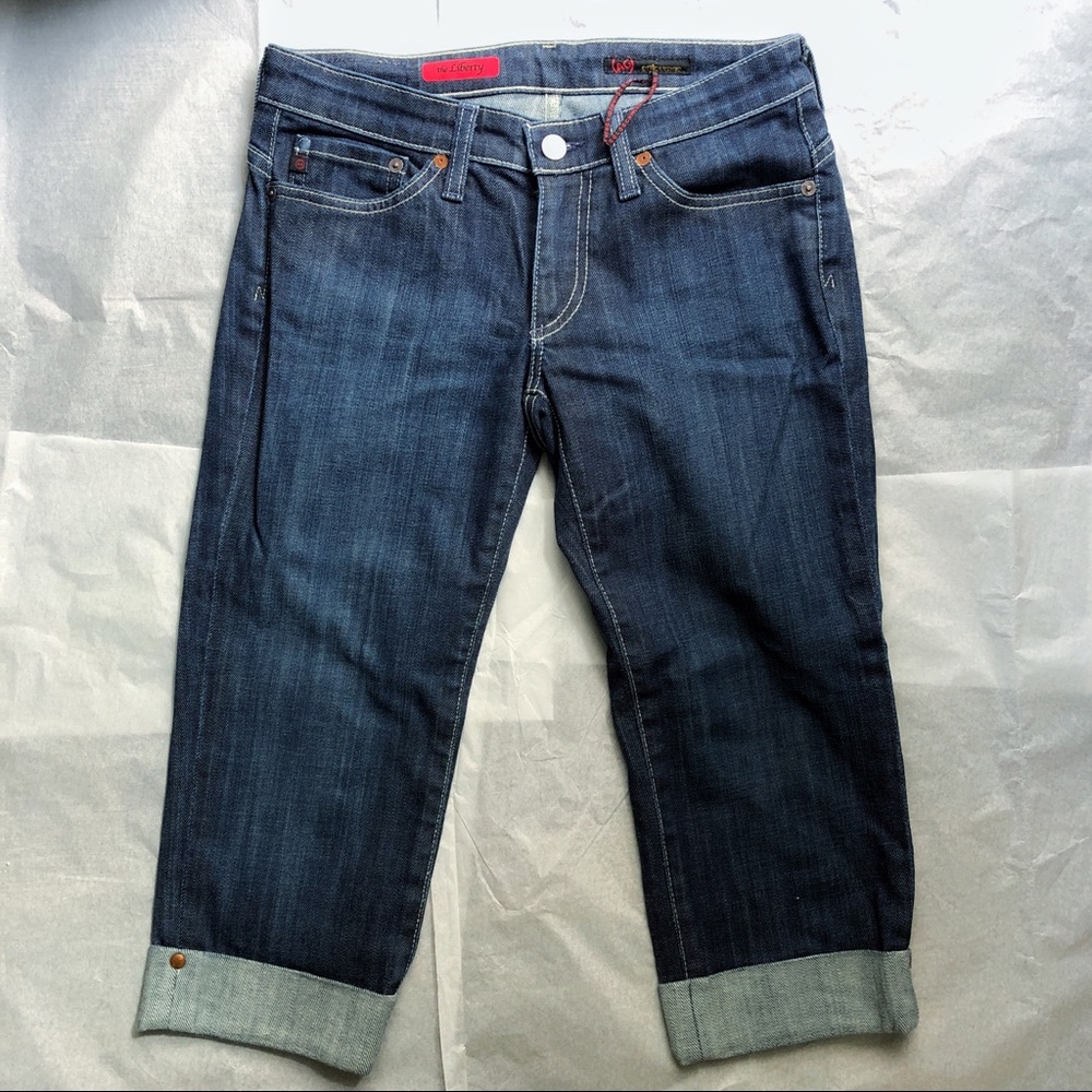 AG Adriano Goldschmied Liberty Cuffed Capri Jeans